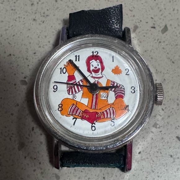 McDonald's Accessories - VTG 70’s Ronald McDonald Employee of the Month Watch Rare Collectible